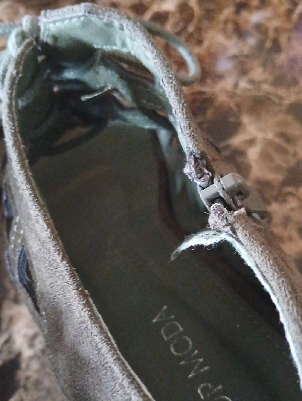Women’s Olive Green Lace-Up Cutout Wedges